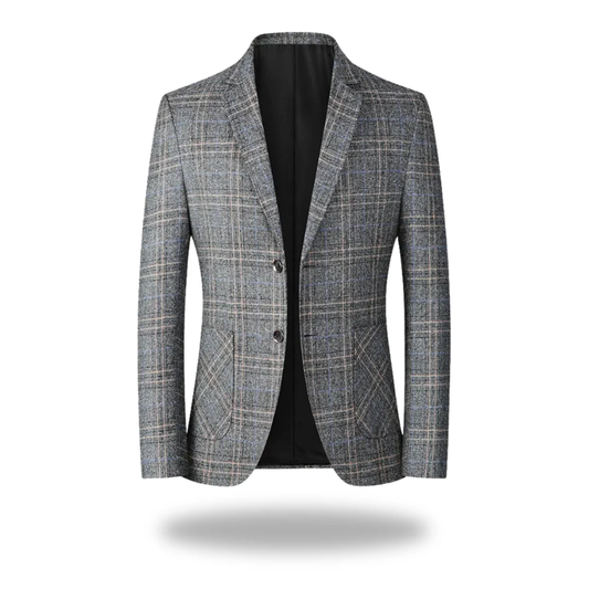 Men's tailored jacket with notch lapels - grey