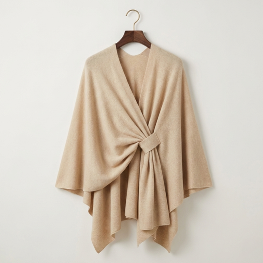 Catriona - Crossover Knit Wrap Shawl