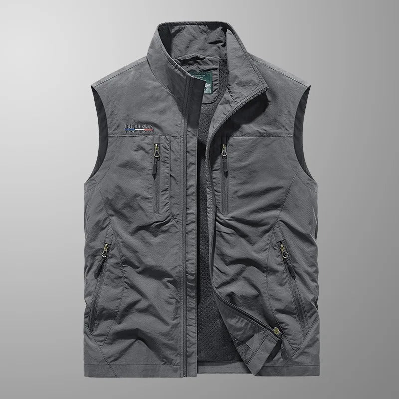 Ronan - Zip Gilet with Stand Collar
