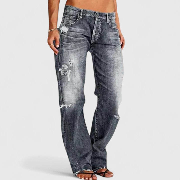 Hanneke - High-Stretch Straight Leg Jeans