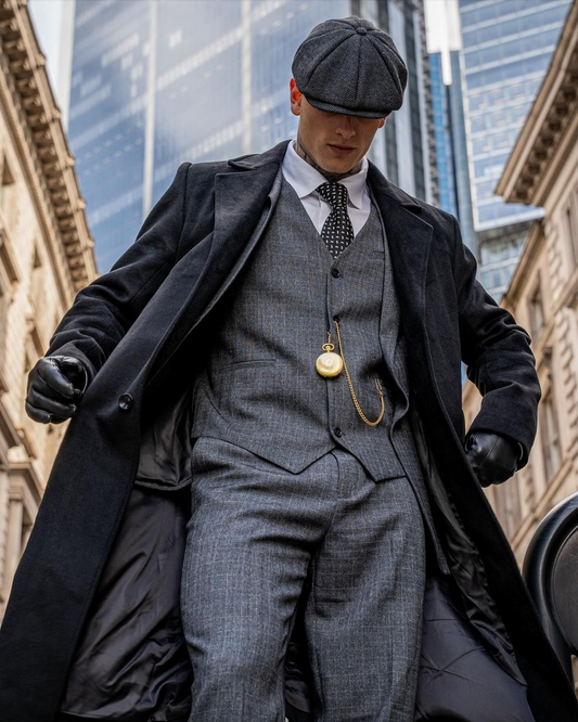 Men's three piece suit with waistcoat