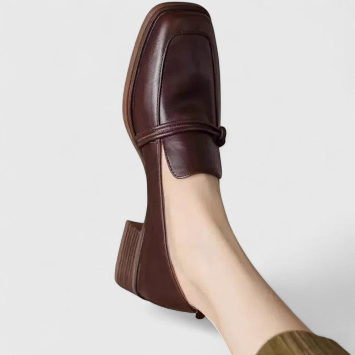 Women's square-toe orthopedic loafers for everyday wear