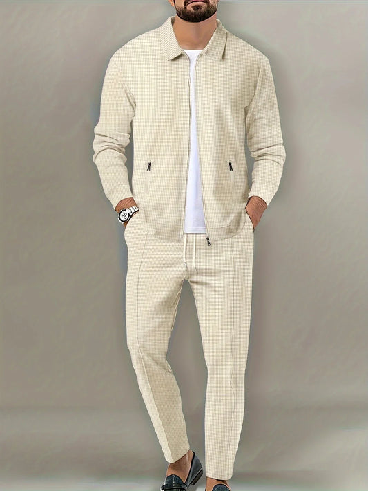 Adam - Tracksuit Set with Full Zip Jacket and Drawstring Trousers