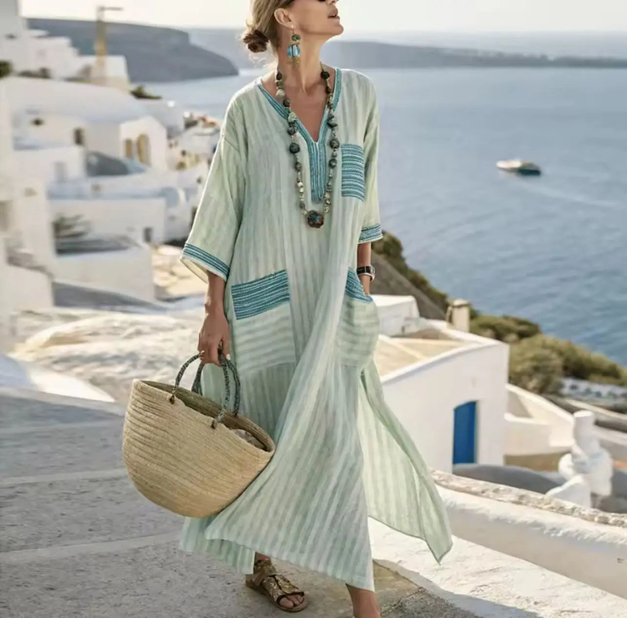 Anaëlle | Long Strand Dress for a Stylish Summer Look