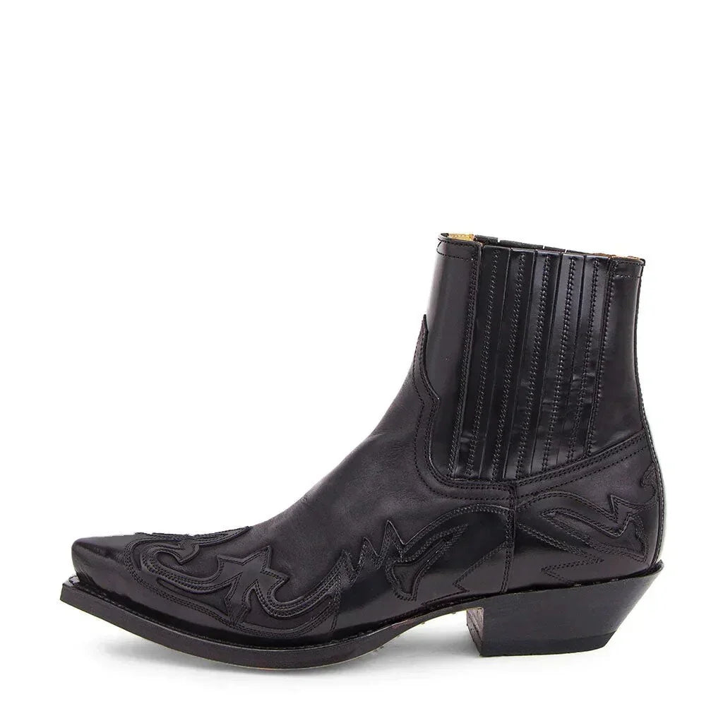 Bernard - Pointed Toe Leather Cowboy Boots