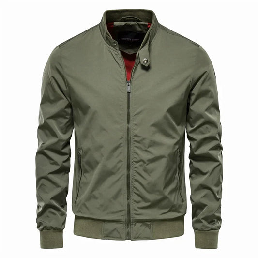 Bruce - Lightweight Bomber Jacket with Ribbed Cuffs