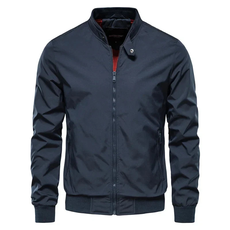Bruce - Lightweight Bomber Jacket with Ribbed Cuffs