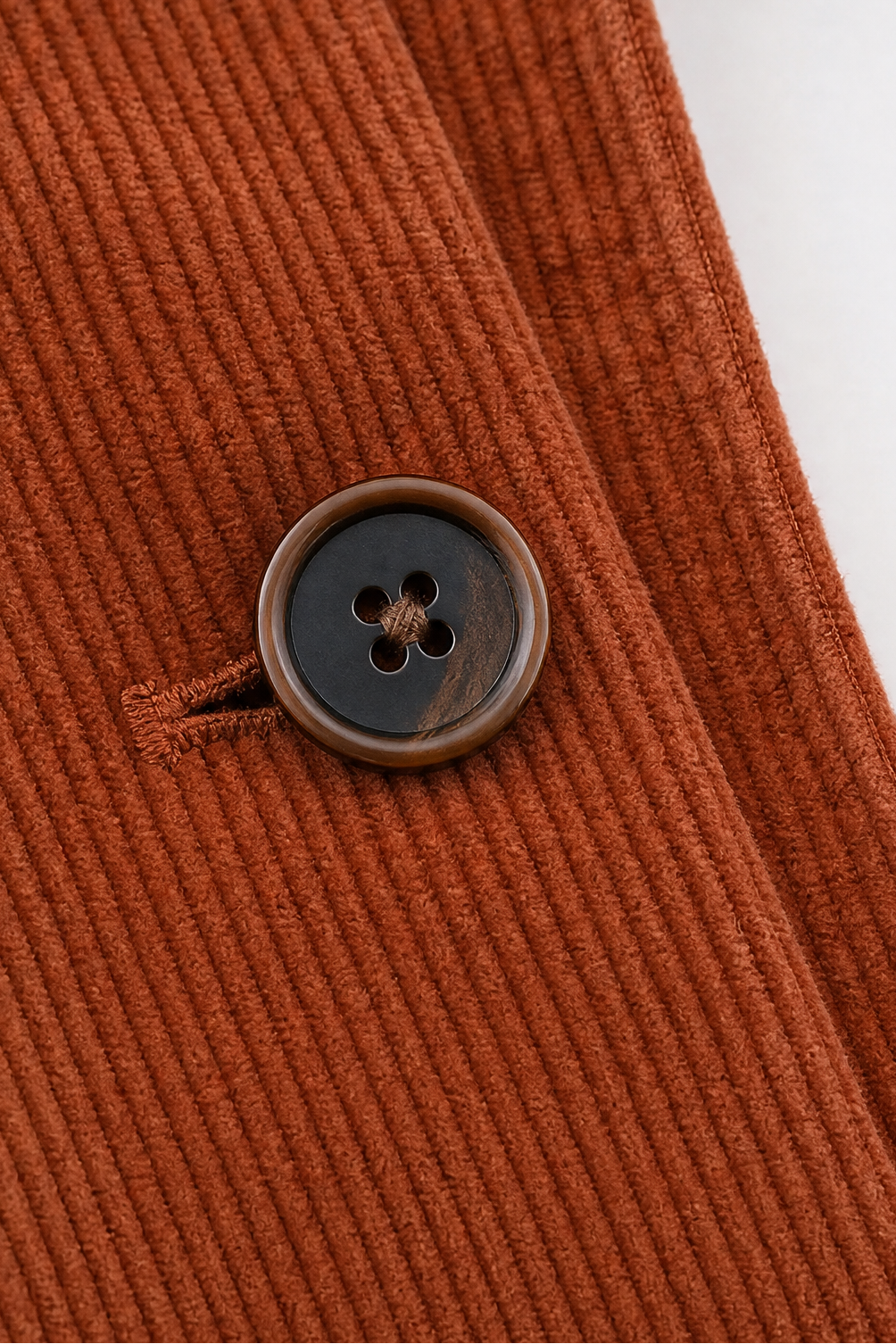 Clemency - Structured-Shoulder Corduroy-Look Jacket