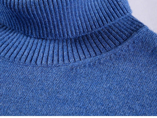 Men's knit turtleneck sweater