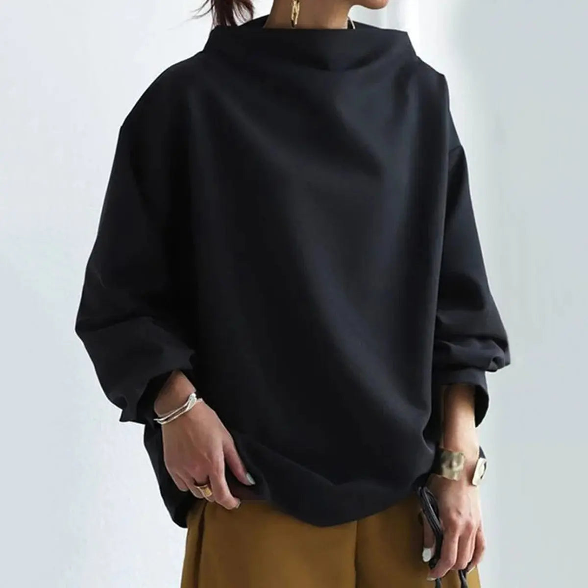 Evelina | High-Neck Knit Top