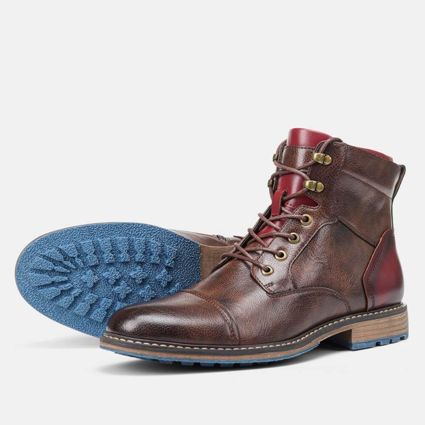 mens-ankle-boots-in-faux-material-with-cap-toe-and-side-zipper-6