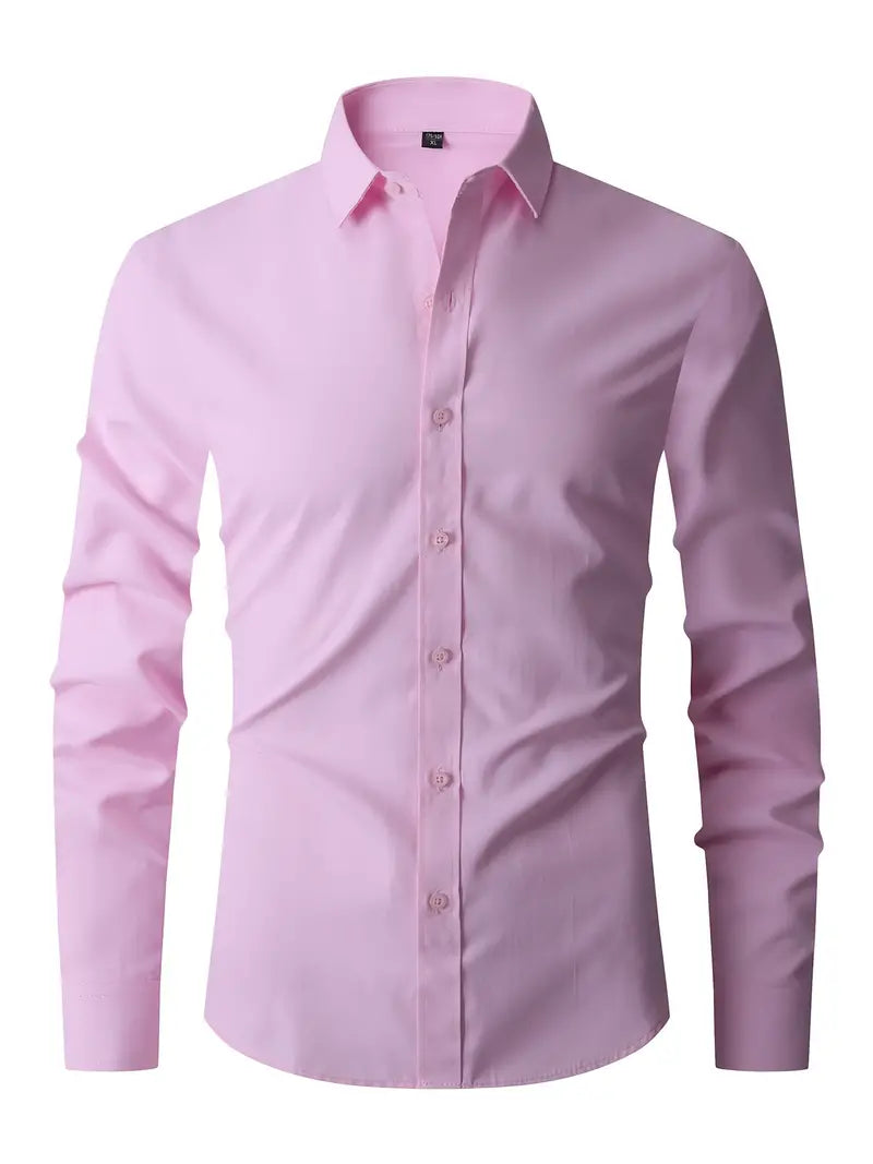 mens-business-woven-shirt-with-point-collar-and-button-cuffs-4