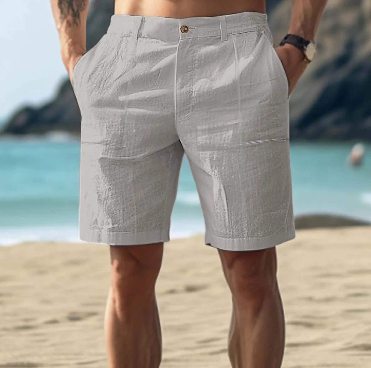 mens-casual-linen-shorts-with-button-fly-and-welt-pockets-3