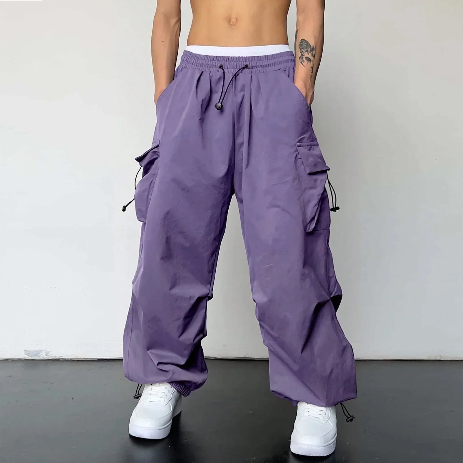 mens-casual-woven-cargo-pants-with-drawstring-and-toggle-hems-5