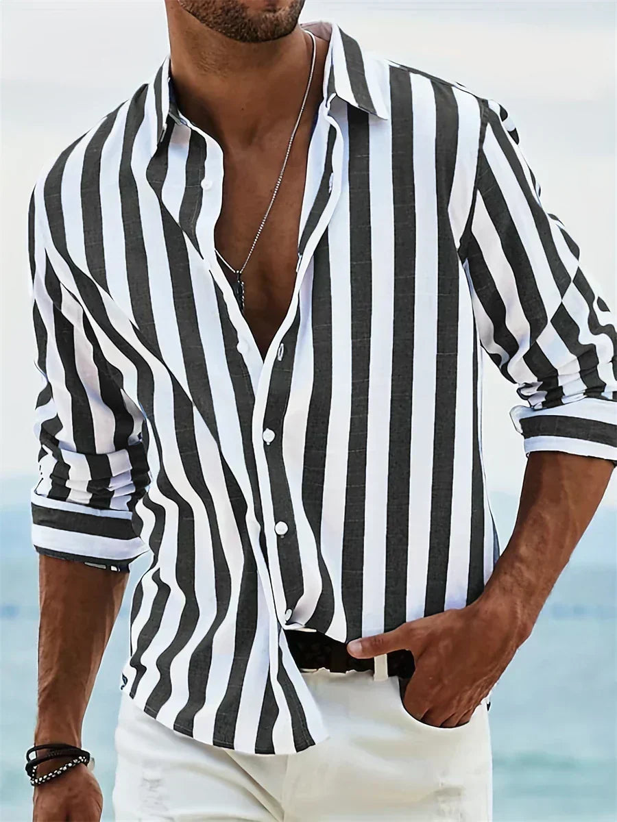 mens-casual-woven-shirt-with-vertical-stripes-and-button-cuffs-5