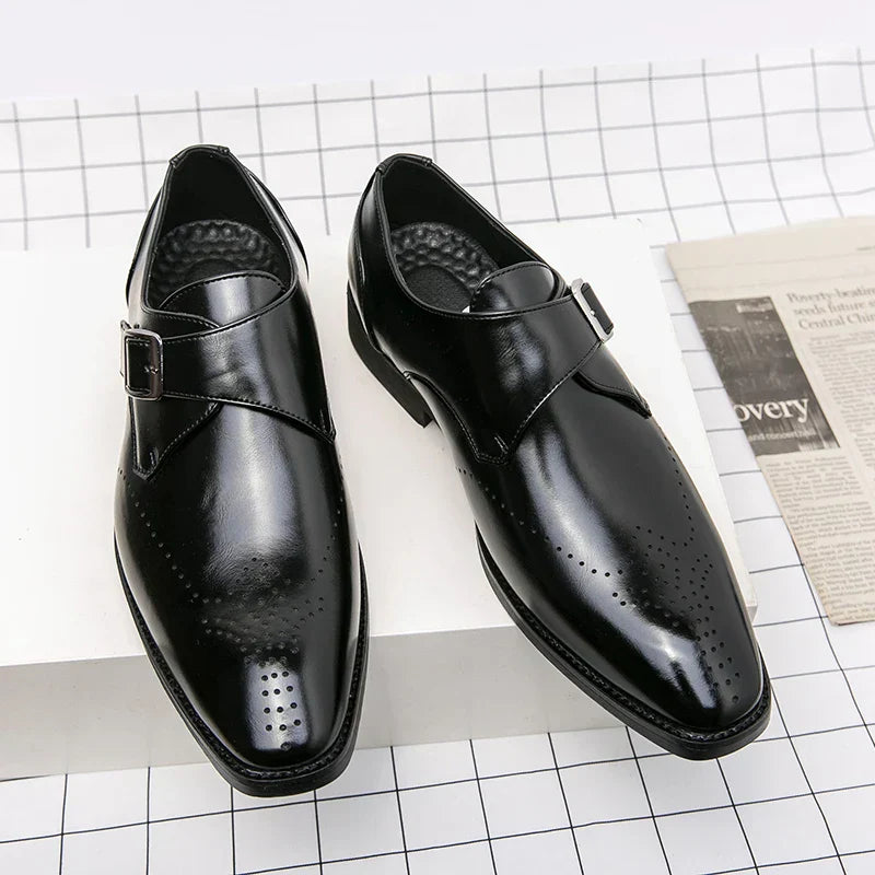 mens-dress-loafers-in-synthetic-material-with-monk-strap-and-perforated-toe-4