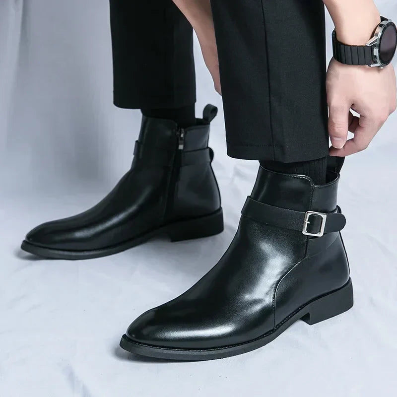 mens-dress-synthetic-ankle-boots-with-side-zipper-and-buckle-15
