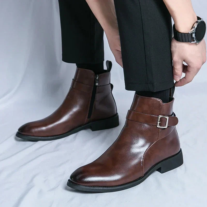 mens-dress-synthetic-ankle-boots-with-side-zipper-and-buckle-9