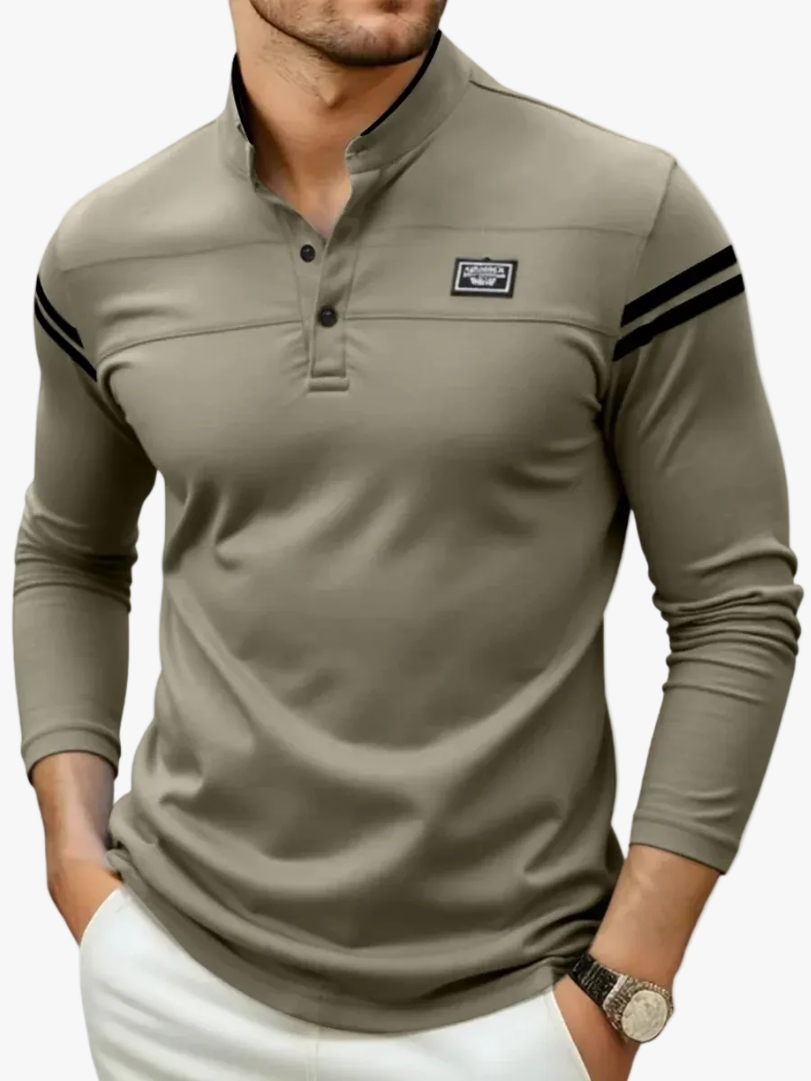 mens-knit-henley-t-shirt-with-button-placket-and-sleeve-stripes-1