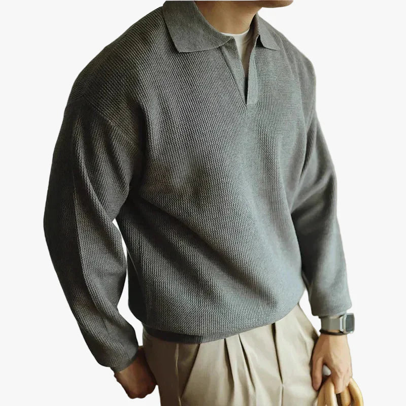 mens-knit-polyester-polo-shirt-with-open-placket-and-ribbed-cuffs-1