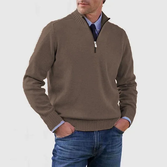 mens-knit-pullover-sweater-with-half-zip-mock-neck-3