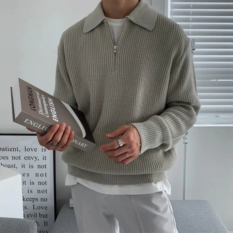 mens-knit-sweater-with-quarter-zip-and-spread-collar-3