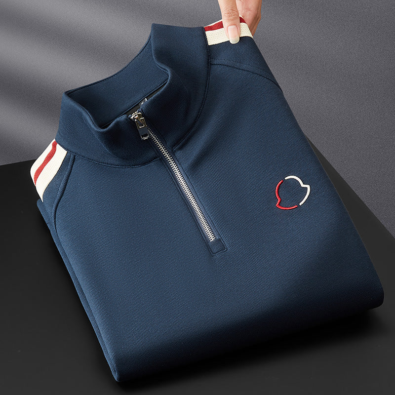 mens-knit-tracksuit-with-half-zip-collar-and-stripe-trim-3