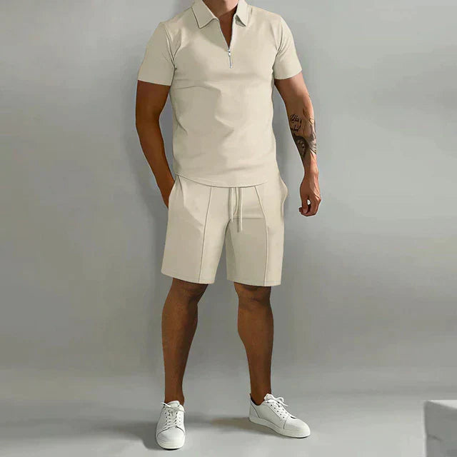 mens-knit-two-piece-set-with-zip-polo-and-drawstring-shorts-11