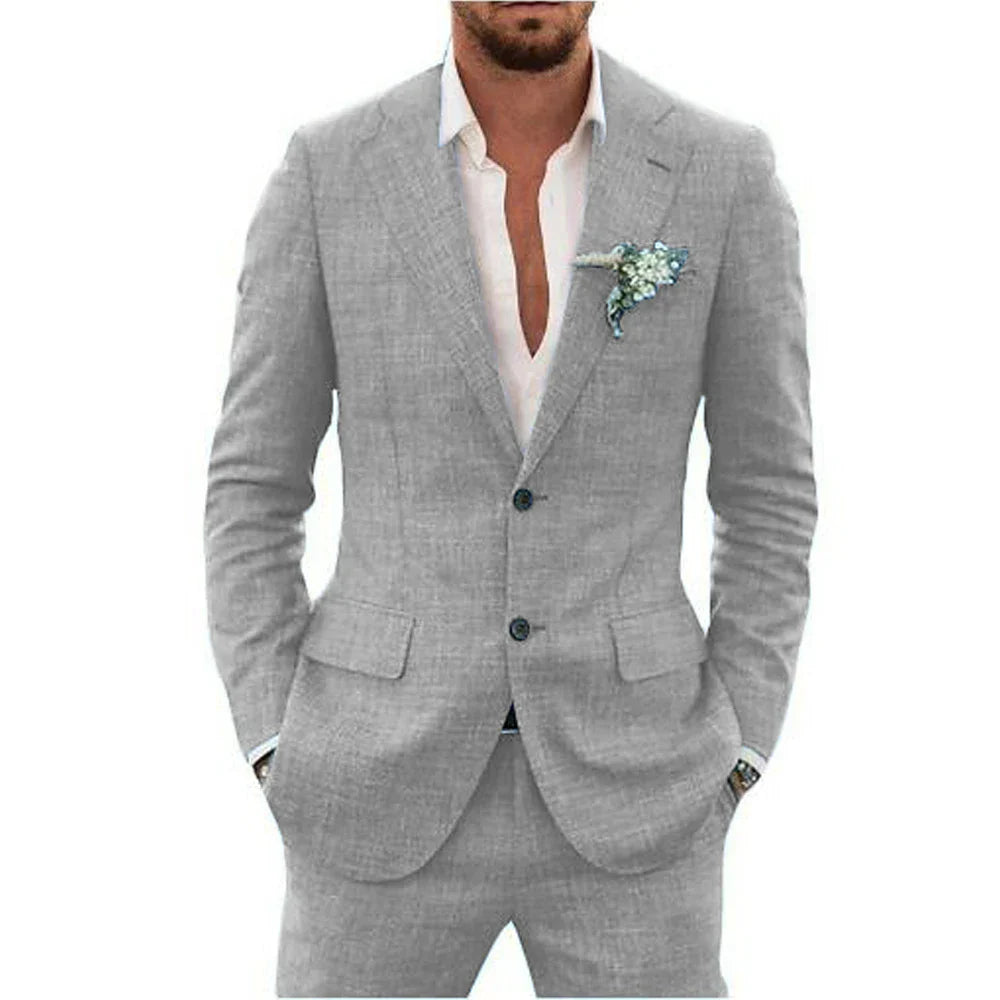 mens-linen-blend-suit-set-with-notch-lapels-and-two-button-blazer-5