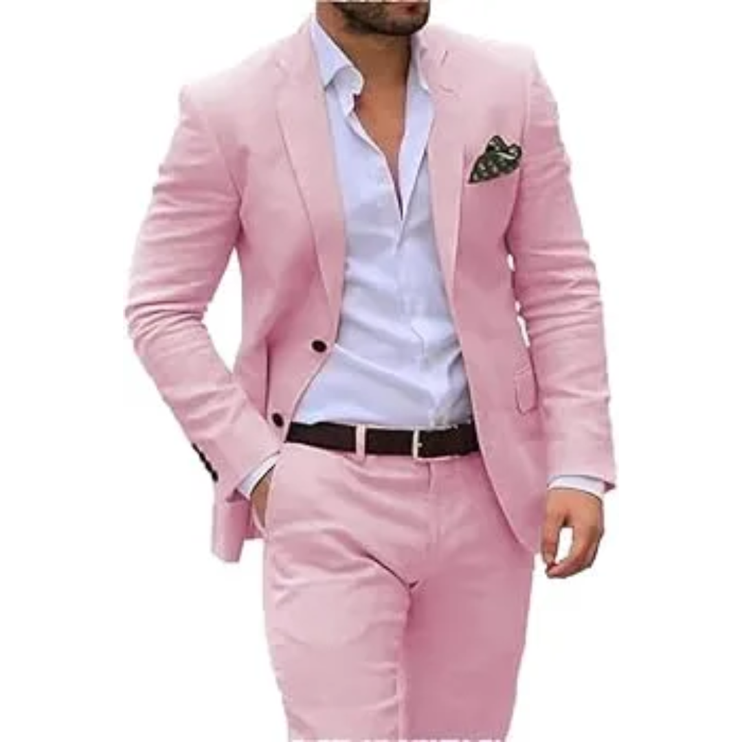 mens-linen-blend-suit-set-with-notch-lapels-and-two-button-blazer-9