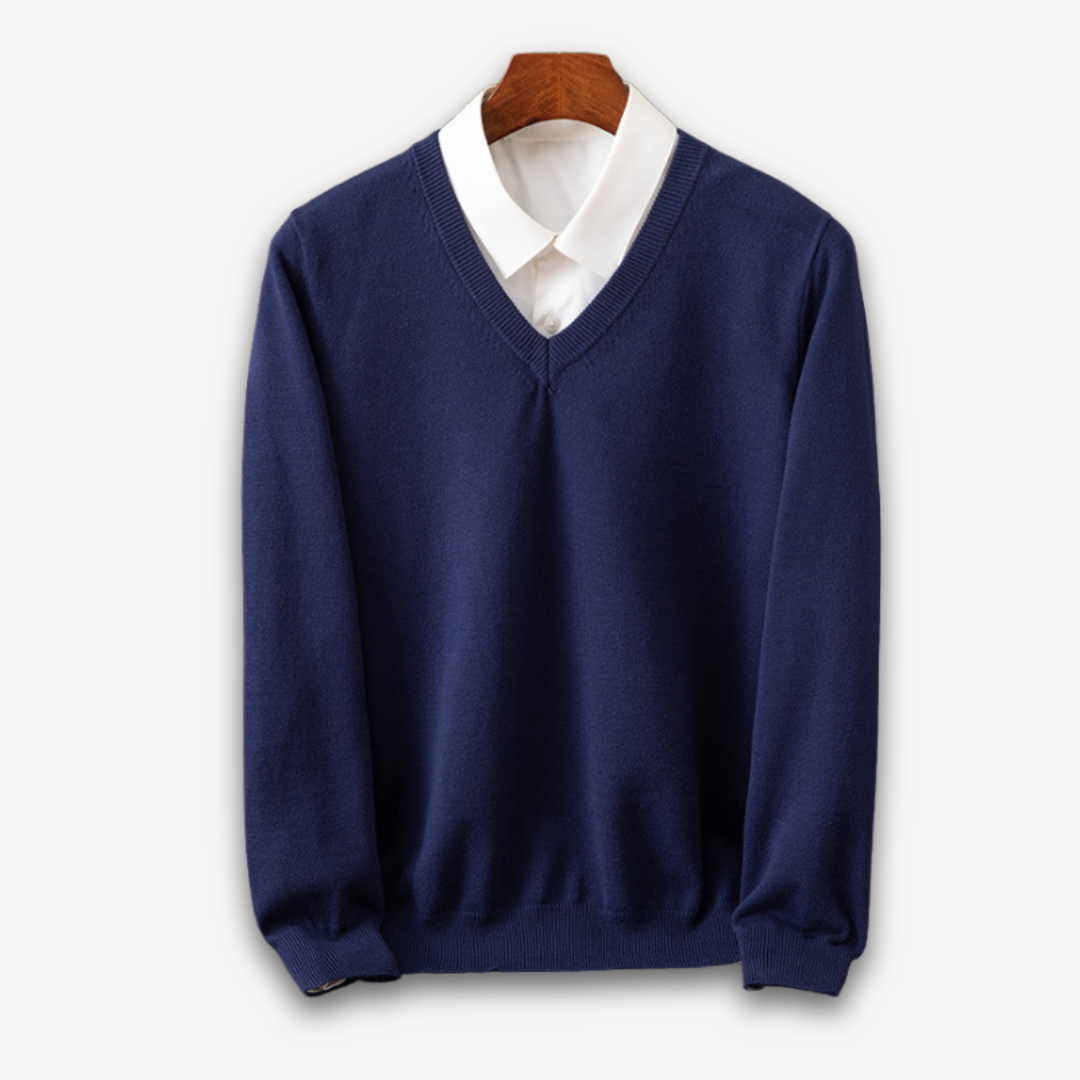 mens-plain-knit-sweater-with-v-neck-and-ribbed-trim-7