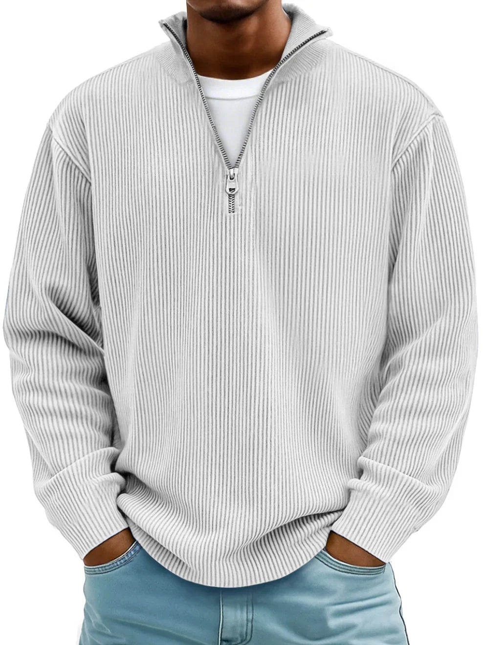 mens-ribbed-knit-pullover-sweater-with-quarter-zip-and-stand-collar-7
