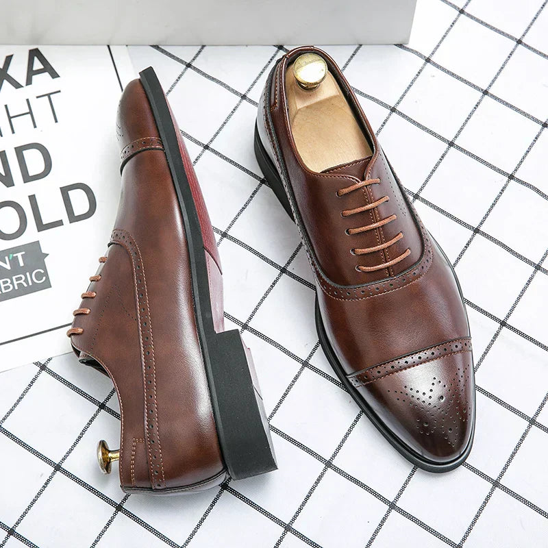 mens-synthetic-oxford-shoes-with-cap-toe-and-lace-up-2