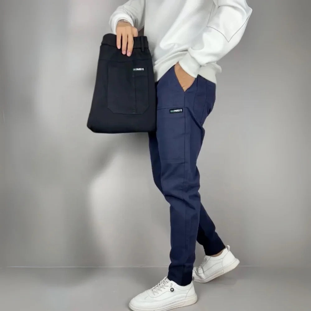 mens-woven-cargo-jogger-pants-with-elastic-waist-and-zip-pocket-3
