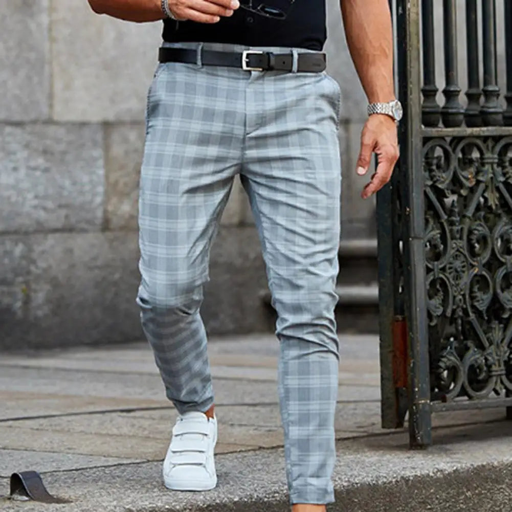 mens-woven-plaid-pants-with-belt-loops-and-cropped-hem-4