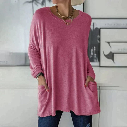 Anemone - Oversized Tunic Top with Pockets