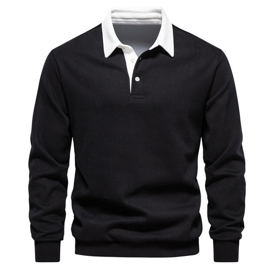 Pieter - Long Sleeve Slim Fit Polo Shirt