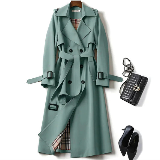 Nerissa - Tailored Classic-Silhouette Trench Coat