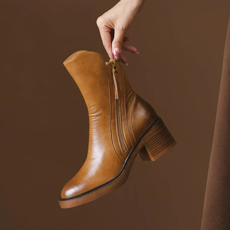 womens-casual-synthetic-ankle-boots-with-side-zipper-and-block-heel-3
