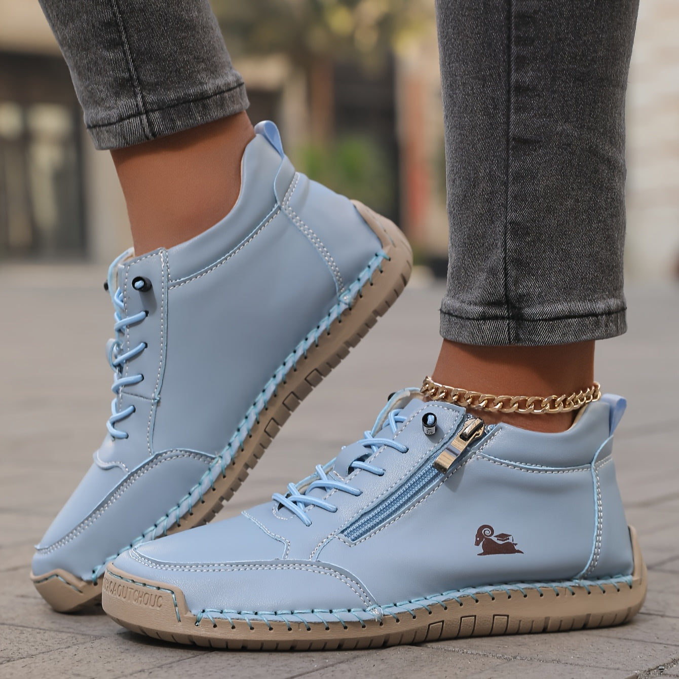 womens-casual-synthetic-sneakers-with-side-zipper-and-lace-up-9