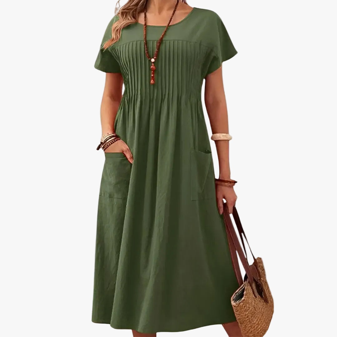 womens-casual-woven-midi-dress-with-pleated-front-and-patch-pockets-1