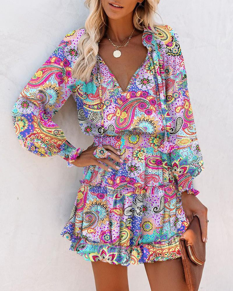 womens-casual-woven-mini-dress-with-neck-ties-and-tiered-ruffles-9