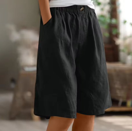 womens-casual-woven-shorts-with-elastic-waist-and-side-pockets-10