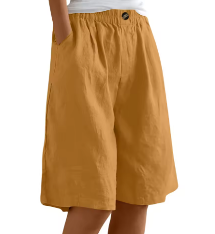 womens-casual-woven-shorts-with-elastic-waist-and-side-pockets-13