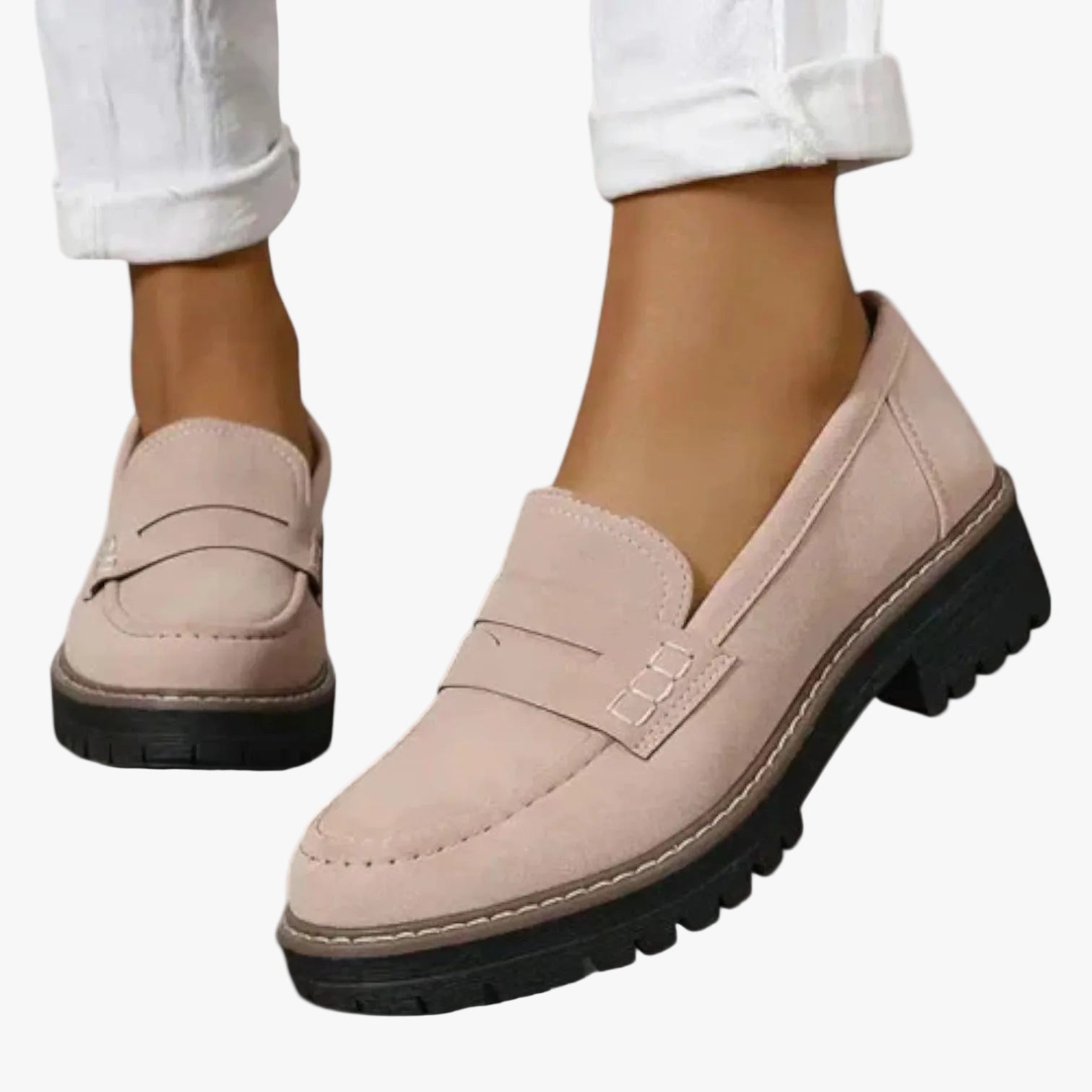 womens-faux-suede-loafers-with-moc-toe-and-lug-sole-1