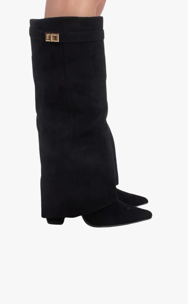 womens-faux-thigh-high-boots-with-buckle-and-side-zipper-1