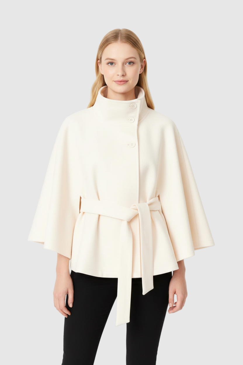 womens-felted-textile-cape-coat-with-stand-collar-and-tie-belt-2