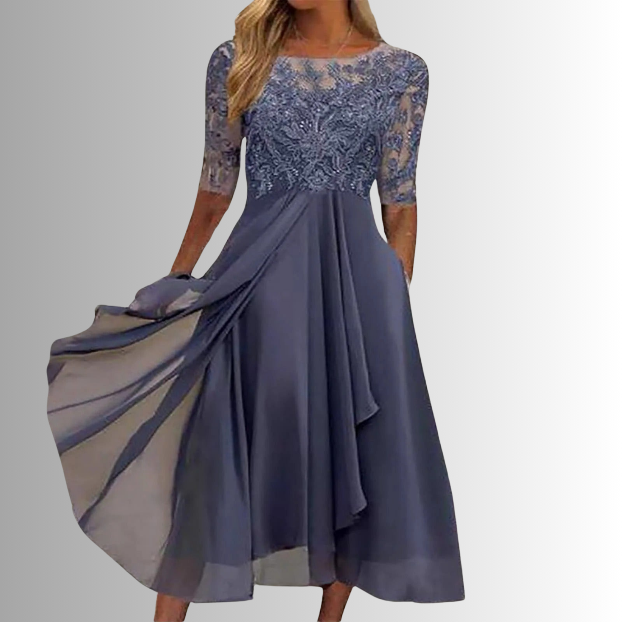 womens-formal-lace-and-mesh-midi-dress-with-back-zipper-5