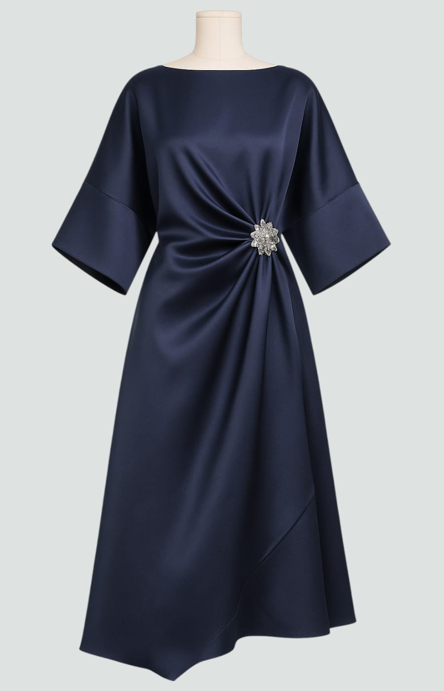 womens-formal-satin-midi-dress-with-boat-neck-and-brooch-accent-7