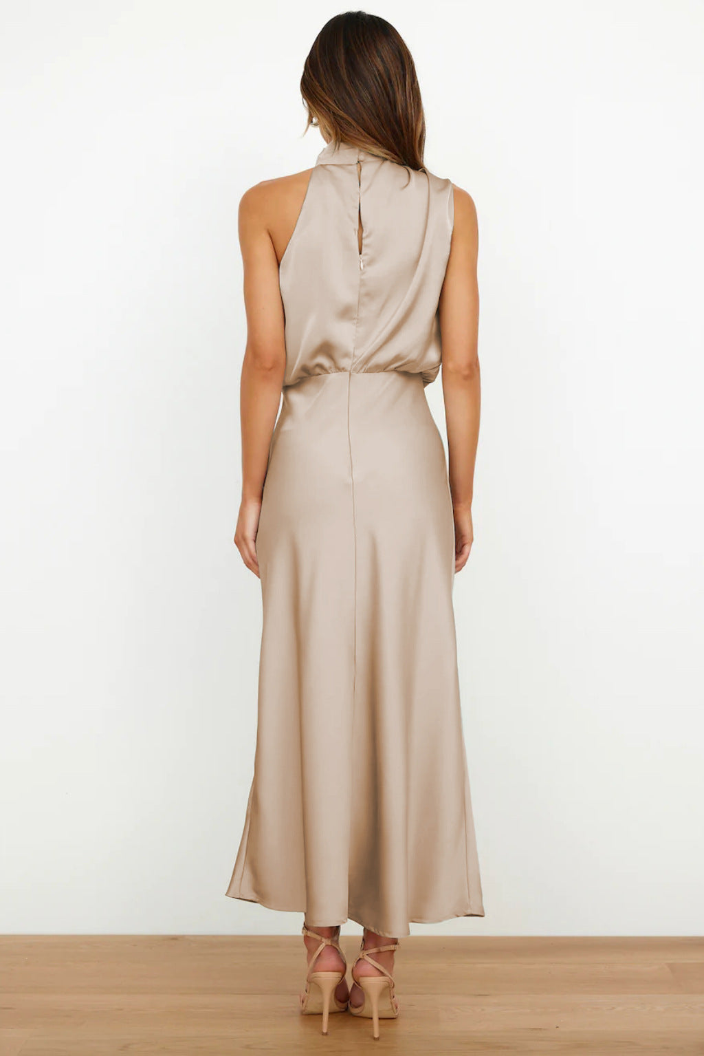 womens-formal-satin-midi-dress-with-halter-neck-and-draped-bodice-5